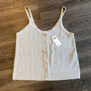 NEW WITH TAGS Abercrombie & Fitch knit tank top with buttons